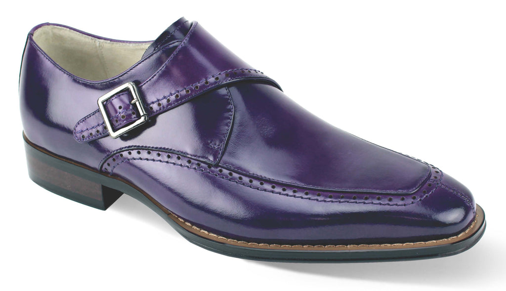 Giovanni Amato Purple Leather Shoes