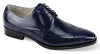 Giovanni Lincoln Navy Leather Shoes