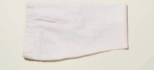 Inserch Premium Linen Flat Front Pants P66010-02 White