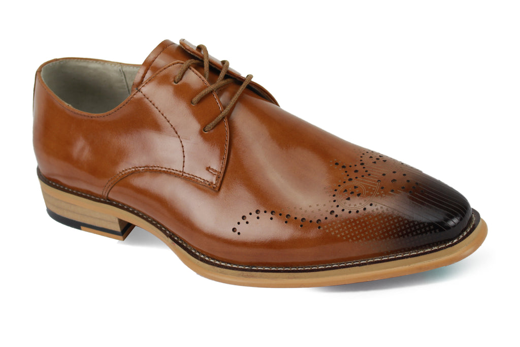 Giovanni Owen Tan Leather Shoes