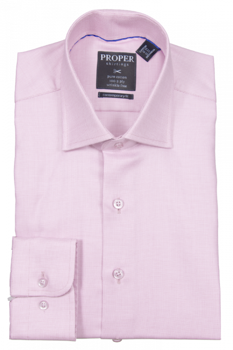 PROPER SHIRTINGS PINK CONTEMPORARY FIT REGULAR CUFF P205ET0R-PIN