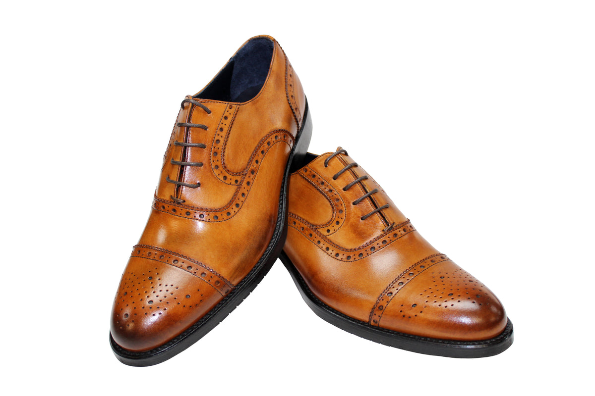 Firmani Paul Cognac Shoes Unique Design Menswear