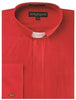DANIEL ELLISSA CLERGY SHIRT WITH WHITE TAP BAND DS3007R RED