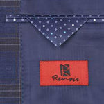 RENOIR Blue Slim Fit Side Vented Blazer 294-19