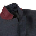 RENOIR Navy 2-Piece Slim Fit Wool Suit 564-5