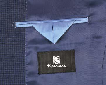 RENOIR Blue 2-Piece Slim Fit Wool Suit 564-4