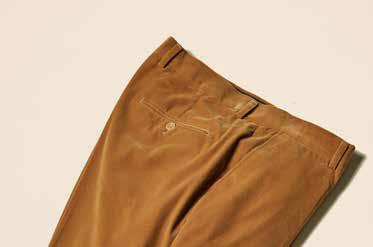 Inserch Velvet Flat Front Pants P502-184 Brown Sugar