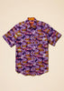Inserch SS Optic Wave Linen Shirt SS7916-00068 Eggplant