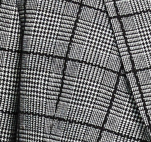 Inserch Wool Blend DB Glenn Check Blazer BL504-41 Black/White (FINAL SALE) (SIZE S, M, 4XLONLY)