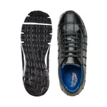 BELVEDERE MAGNUS Genuine Ostrich Patchwork Shoe - Black E21