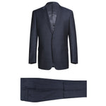 RENOIR Navy Two Piece Classic Fit Wool Blend Suit 558-3