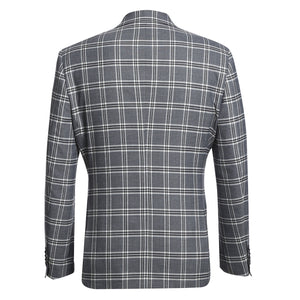 ENGLISH LAUNDRY Dimgray with White Check Peak Suit 72-60-001