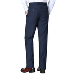 RENOIR Navy Classic Fit Flat Front Suit Separate Pants 201-19