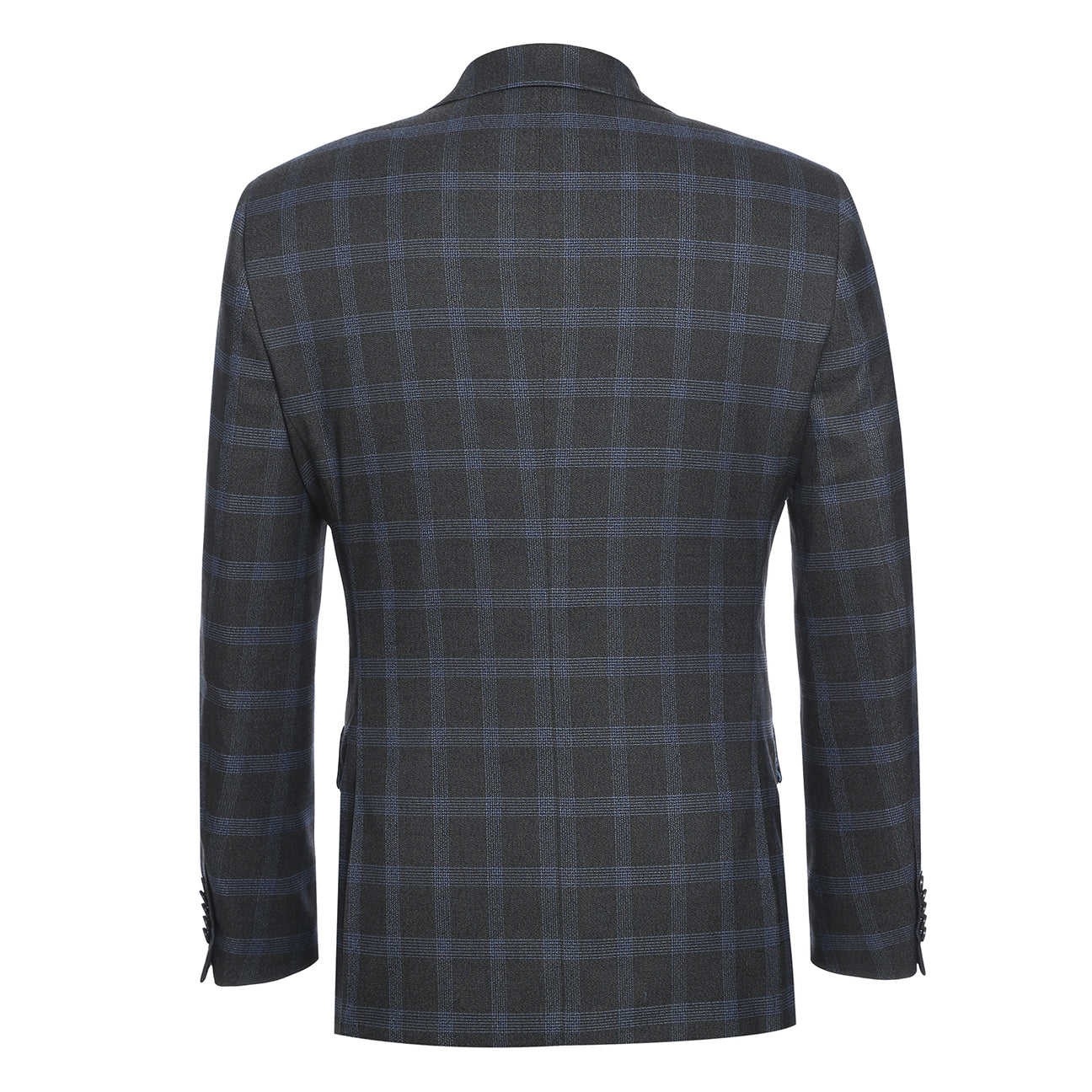 ENGLISH LAUNDRY Charcoal with Blue Check Notch Suit 72-55-095
