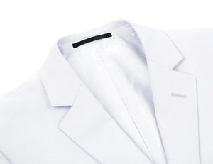RENOIR White 2-Piece Classic Fit Single Breasted Notch Lapel Suit 201-6
