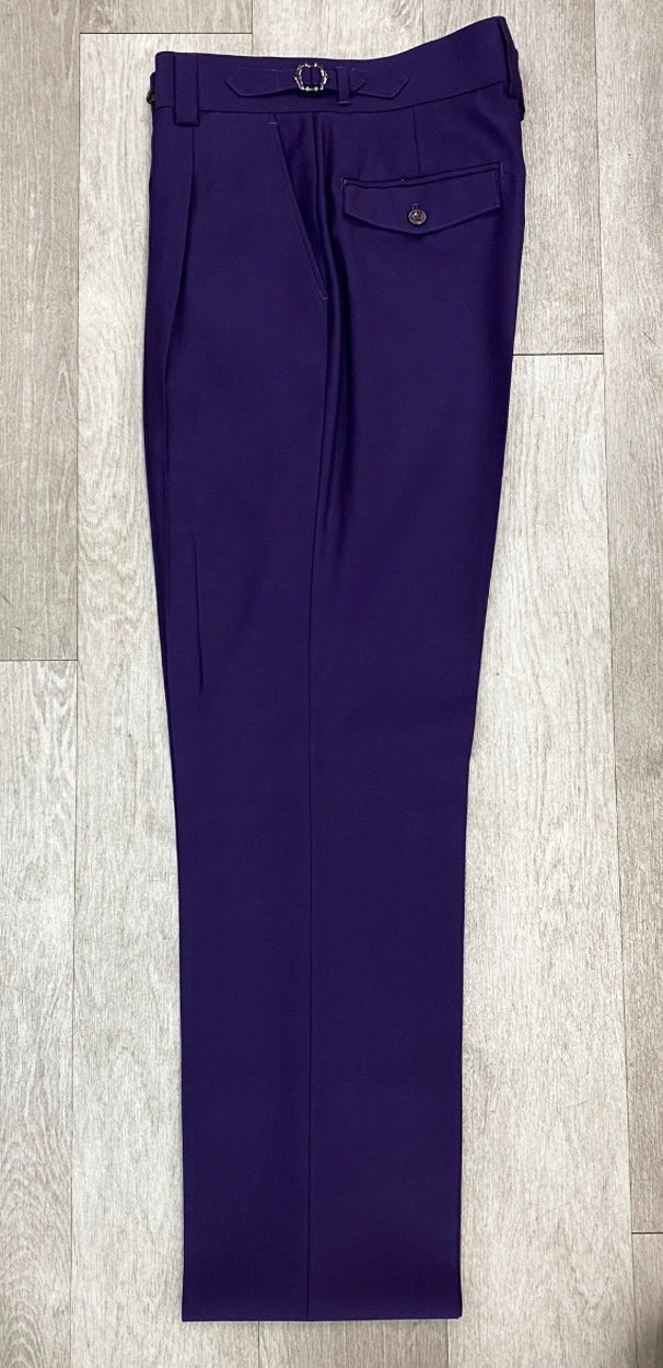 Tiglio Luxe Marbella Dark Purple Wide Leg Pants TIG3974 (SIZE 32 ONLY)