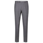 RENOIR Dark Grey Regular Fit Flat Front Wool Suit Pant 508-3