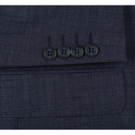 RENOIR Navy Two Piece Classic Fit Wool Blend Suit 558-3
