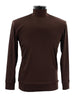 Bassiri Long Sleeve High Neck Brown T-Shirt 632