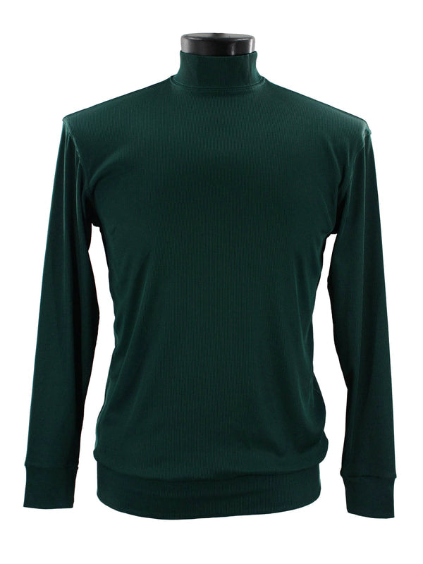 Bassiri Long Sleeve High Neck Emerald Green T-Shirt 632