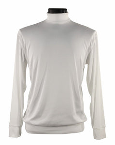 Bassiri L/S Turtle Neck White T-Shirt 633