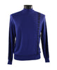 Bassiri L/S Mock-Neck Blue Sweater 637