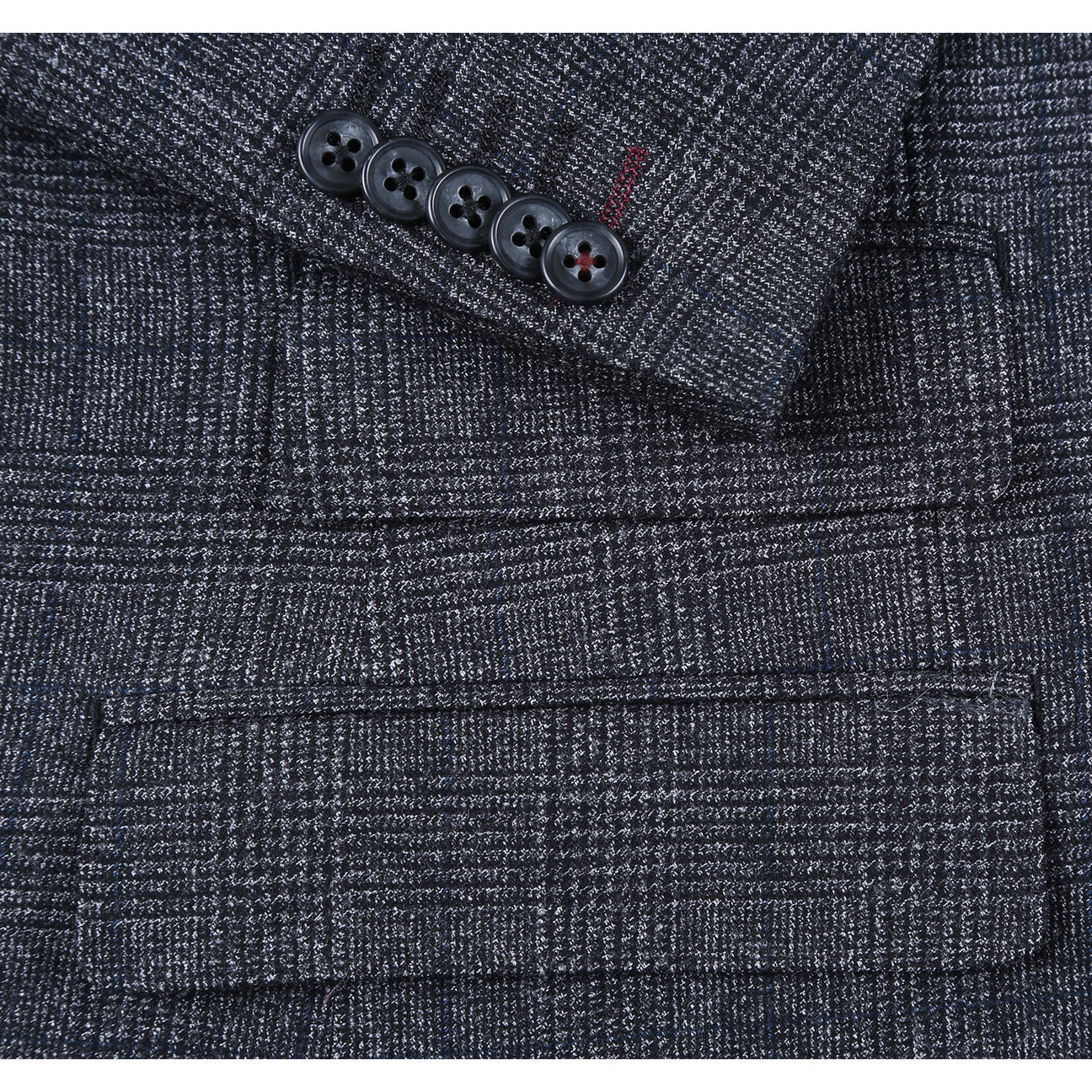 ENGLISH LAUNDRY Wool Charcoal Checked Peak Suit 52-50-410