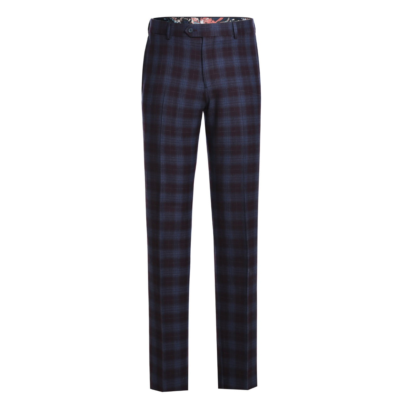 ENGLISH LAUNDRY Blue with Black Check Wool Suit 62-67-750