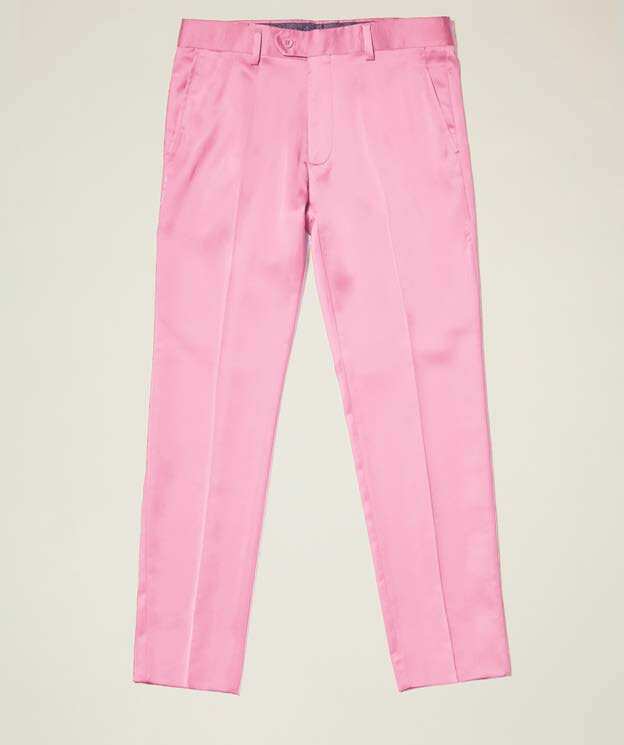 Inserch Satin Pants with Stretch P3901-62 Pink