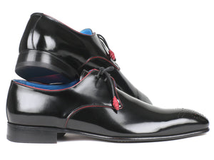 Paul Parkman Medallion Toe Black Derby Shoes - 54RG88