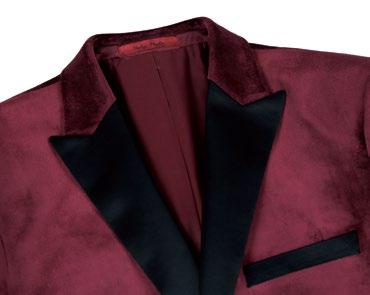 RENOIR Red Slim Fit Stretch Tuxedo Blazer 290-8