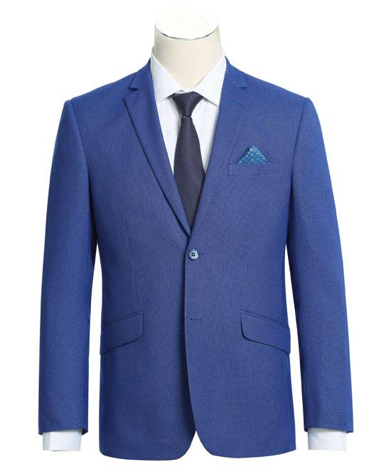 RENOIR Blue Purple Slim Fit Blazer 294-14
