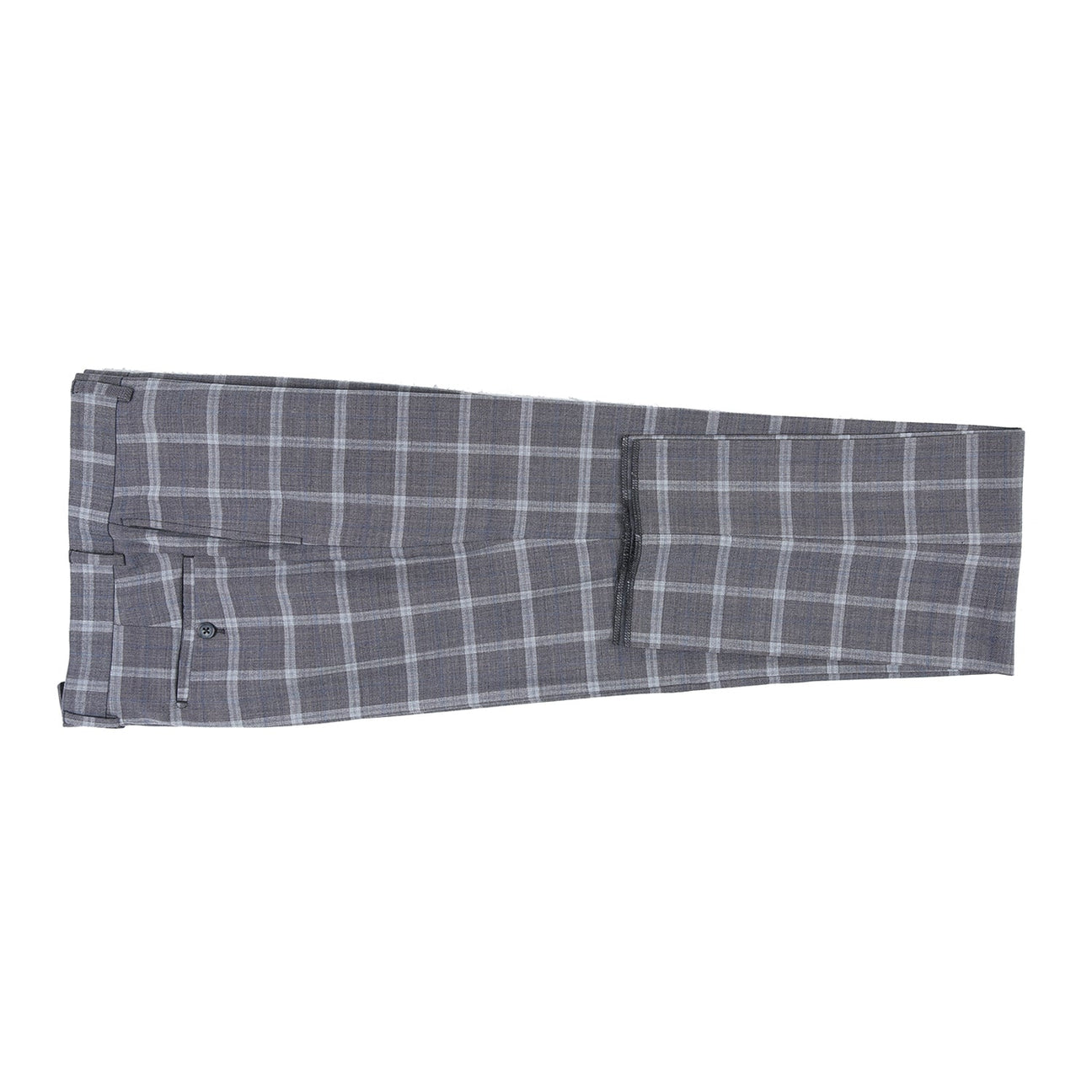 ENGLISH LAUNDRY Gray Plaid Notch Wool Suit EL72-60-092