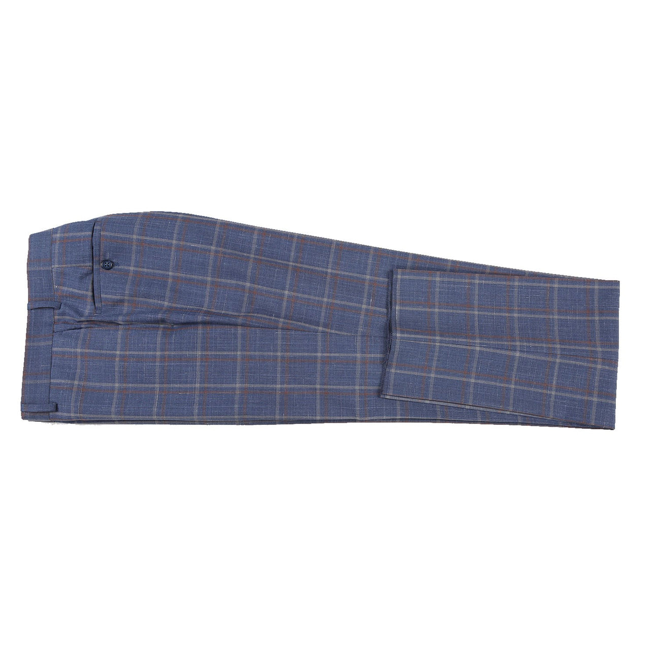 ENGLISH LAUNDRY Light Steel Blue with Orange Check Wool Suit EL72-62-400