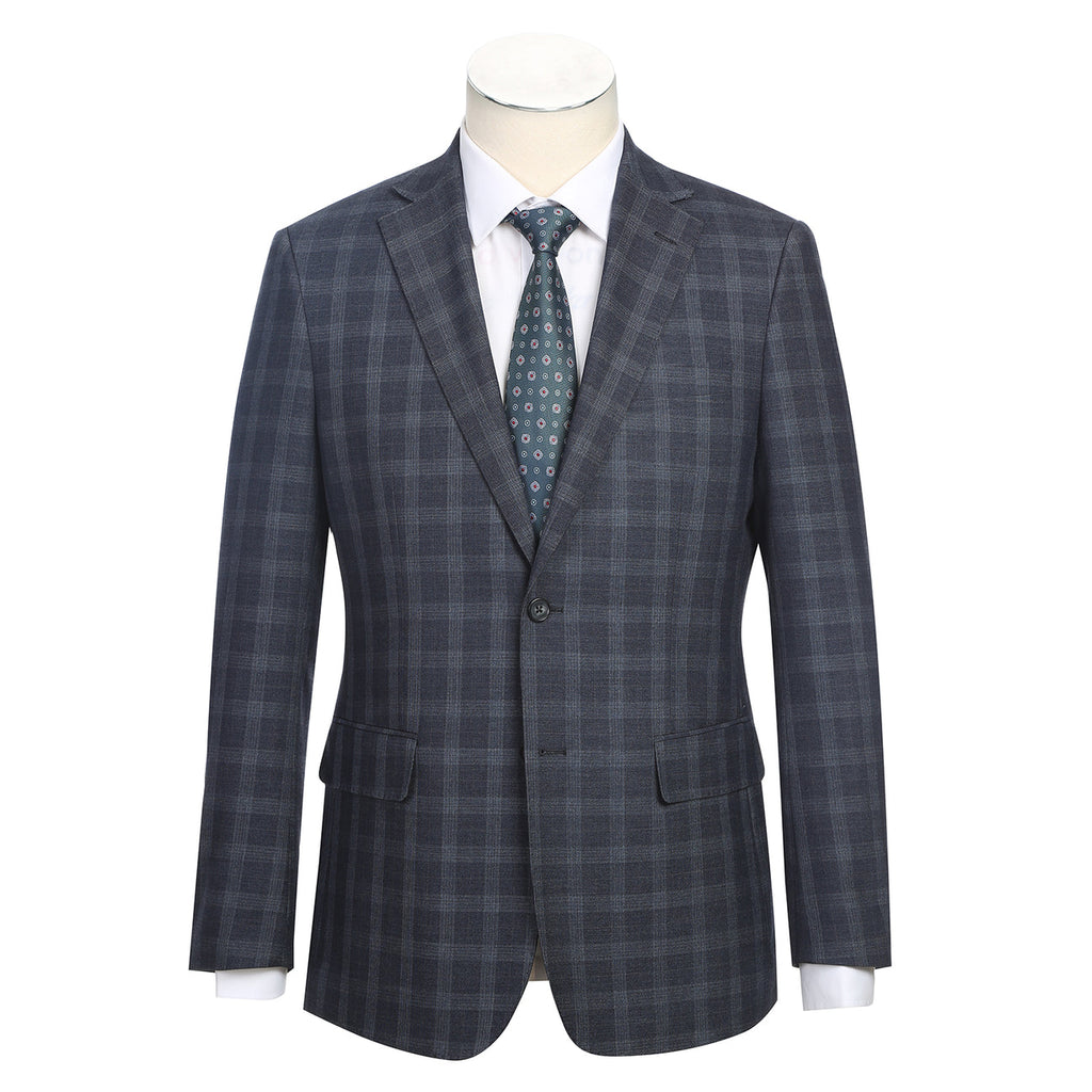 ENGLISH LAUNDRY Iron Gray Check Suit 92-52-410EL