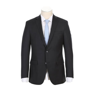 RIVELINO Classic Fit Black Half-Canvas Suit RHC100-1