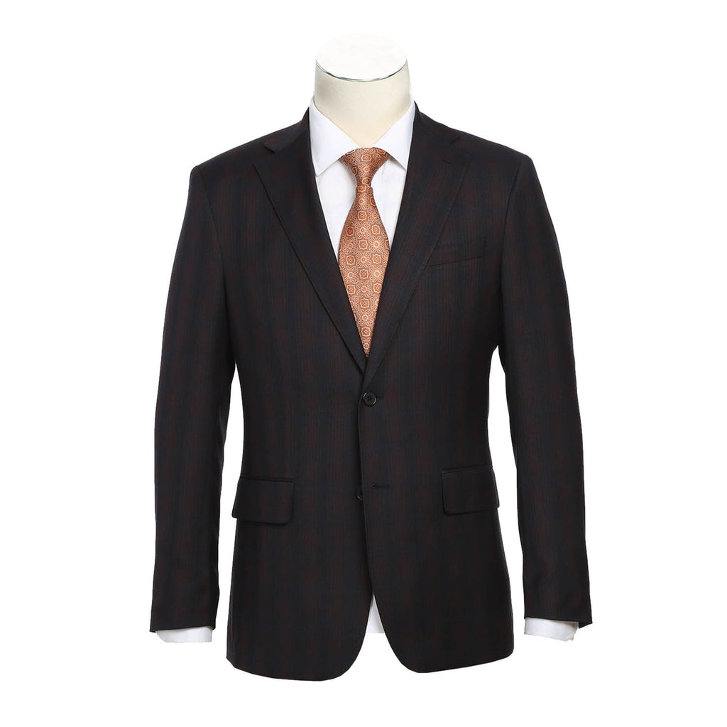 ENGLISH LAUNDRY Coffee with Red Check Suit 82-56-410EL