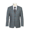 ENGLISH LAUNDRY Light Gray with Bronze Stereoscopic-Grid Wool Suit EL72-57-470