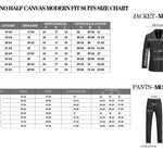 RIVELINO Modern Fit Black Half-Canvas Suit RHC100-1