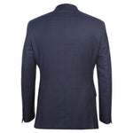 ENGLISH LAUNDRY Blue with Burgundy Check Suit 92-55-412EL