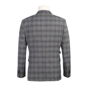 ENGLISH LAUNDRY Double-Breasted Black with White Check Suit 92-53-002EL