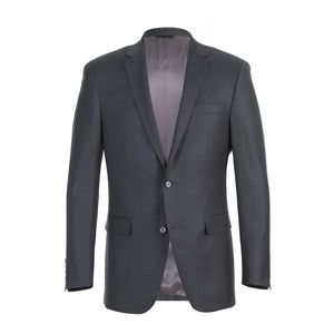 RIVELINO Classic Fit Gray Half-Canvas Suit RHC100-4