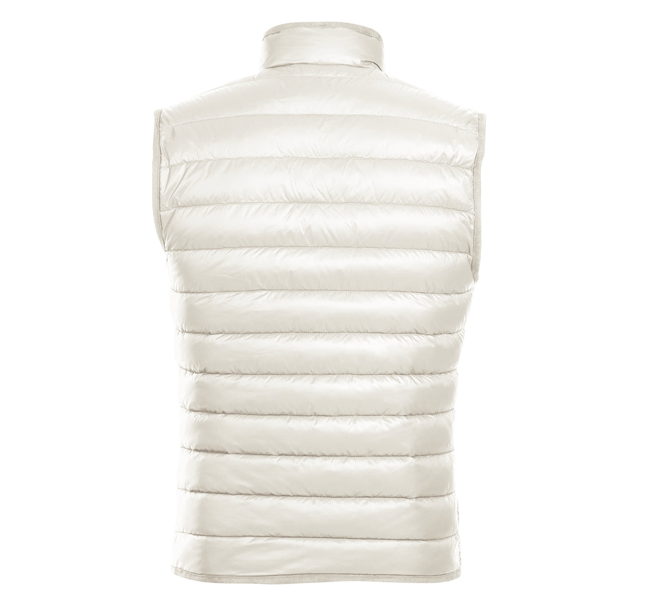 Enjoy the crisp winter days with the Alessandro Vitello by Renoir Jonathan Nylon Down Ivory Vest 831-1. This sleeveless vest from the Renoir brand features a high collar and front zipper, crafted in light beige nylon.