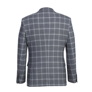 ENGLISH LAUNDRY Gray Plaid Notch Wool Suit EL72-60-092