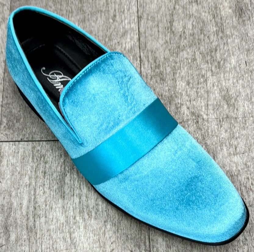 Exclusive Formal Dress Shoe Teal 7021 Unique Design Menswear