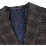 ENGLISH LAUNDRY 3-Piece Sand Brown Check Suit 92-58-092EL