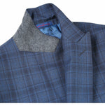 ENGLISH LAUNDRY Cadet Blue Check Suit 92-53-095EL