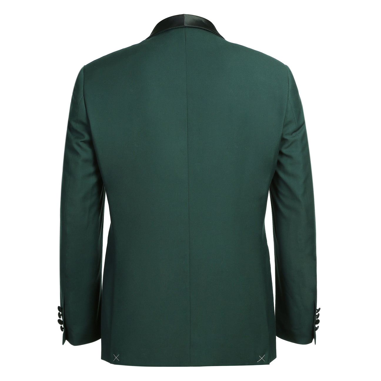 The Alessandro Vitello by Renoir Dark Green 2-Piece Slim Fit Shawl Lapel Tuxedo Suit 201-9, when styled with its matching pants displayed separately, perfectly embodies the balance of elegance and sophistication.