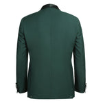 RENOIR Dark Green 2-Piece Slim Fit Shawl Lapel Tuxedo Suit 201-9