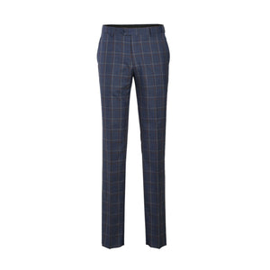 ENGLISH LAUNDRY Light Steel Blue with Orange Check Wool Suit EL72-62-400